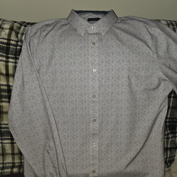 7 Diamonds Other - Men's Gray Button-Up Shirt